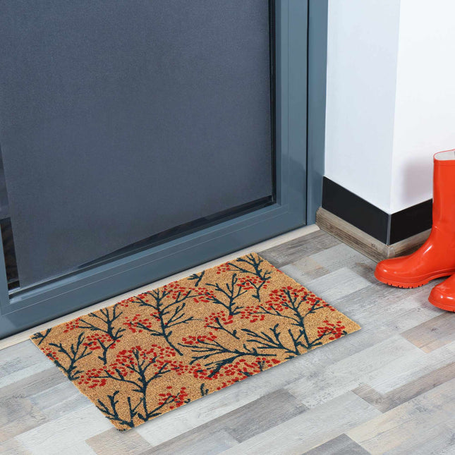 Covoraș din fibră de cocos cu model de ramuri