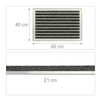 Covoraș din aluminiu negru