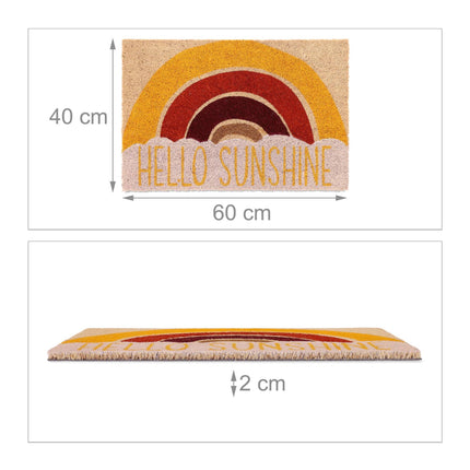 Covoraș din nucă de cocos „Hello Sunshine