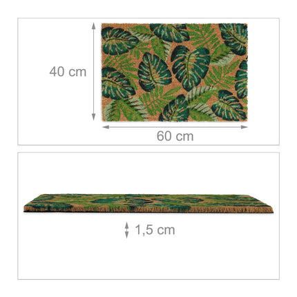 Covoraș din frunze de monstera de cocos