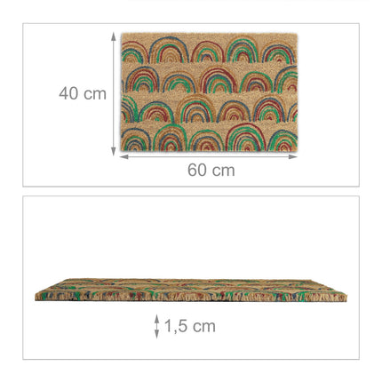 Covoraș din nucă de cocos „Rainbow