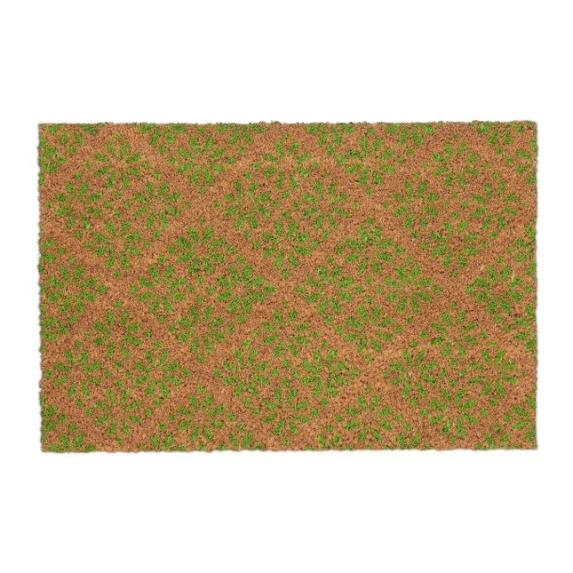 Covoraș din nucă de cocos cu model floral