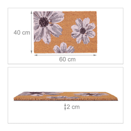 Covoraș cu nucă de cocos și flori