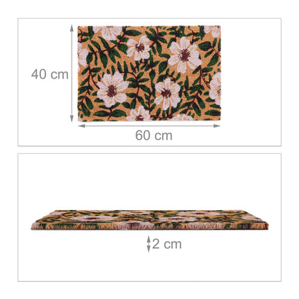 Covoraș cu nucă de cocos și flori