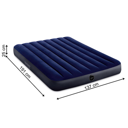 Saltea dublă gonflabilă cu Fiber-Tech, 137x191x25 cm