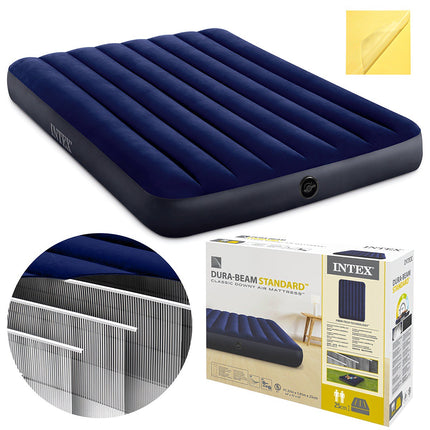 Saltea dublă gonflabilă cu Fiber-Tech, 137x191x25 cm