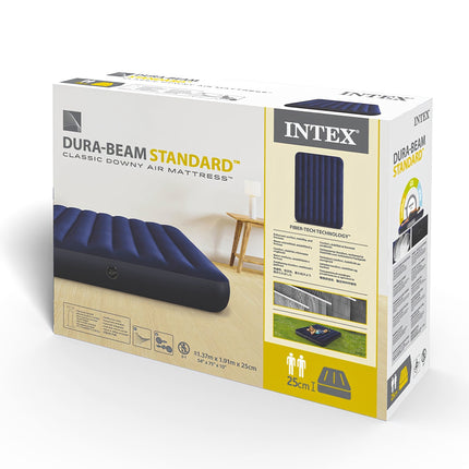 Saltea dublă gonflabilă cu Fiber-Tech, 137x191x25 cm