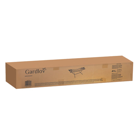 Hamac dublu de grădină cu cadru, 200x150cm, capacitate 250kg