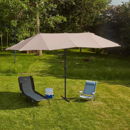 Umbrelă de soare dublă 460 x 270 cm