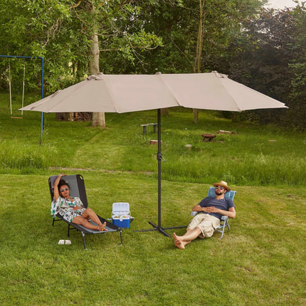 Umbrelă de soare dublă 460 x 270 cm