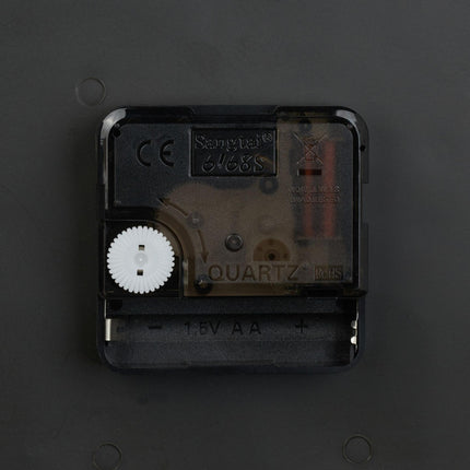 Double-sided station clock in black