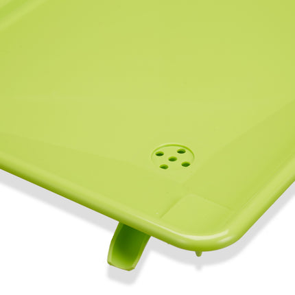 Coș de scurgere verde cu bol de plastic