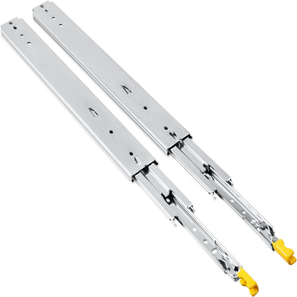 Drawer Slides With Lock, 38 in, 500 lb, Full Extension