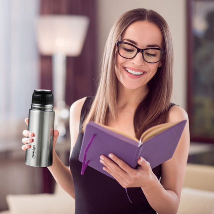 Sticla de baut 300 ml din otel inoxidabil cu cana