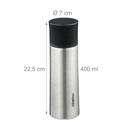 Sticla de baut din inox 400 ml cu cana