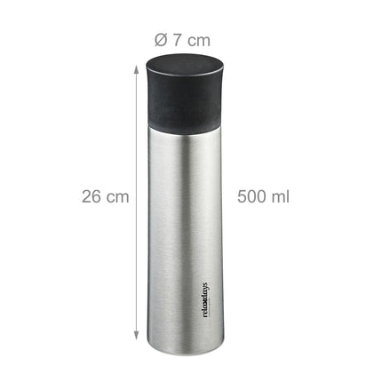 Sticla de baut din inox 500 ml cu cana