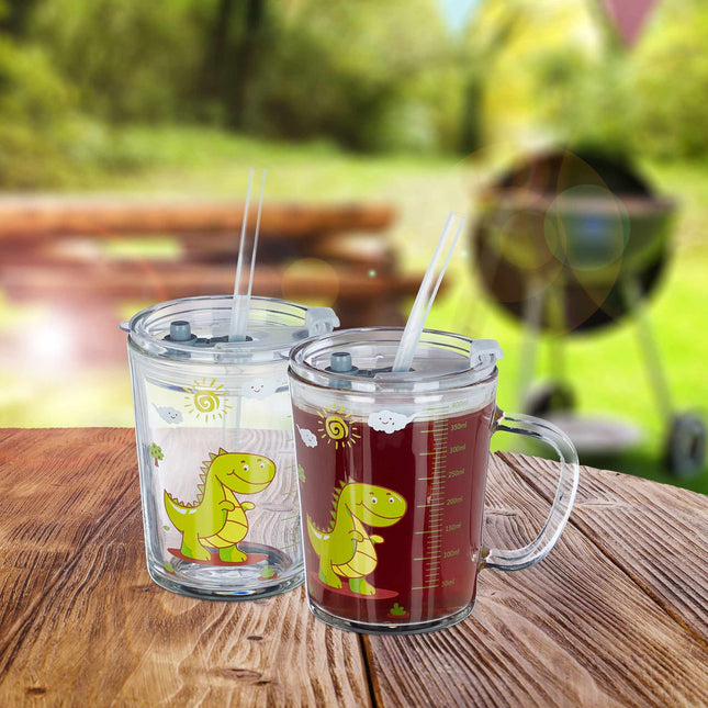 Drinking glasses Kids Dino Set of 2