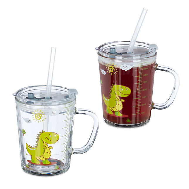 Drinking glasses Kids Dino Set of 2