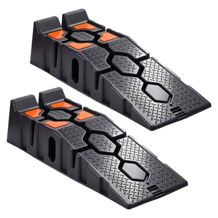 Drive-On Car Ramps with Integrated Wheel Stop, Set of 2, 5-Tonne Capacity