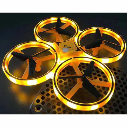 Drone with stabilizer and hand control
