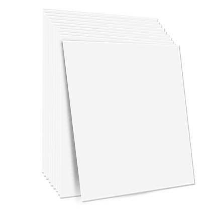 Drop Ceiling Tiles 24 x 24 in, 12 Pack, PVC Foam, Smooth White