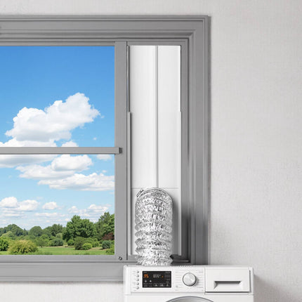 Dryer Vent Window Kit, 4 Inch, Adjustable 17–61 Inch