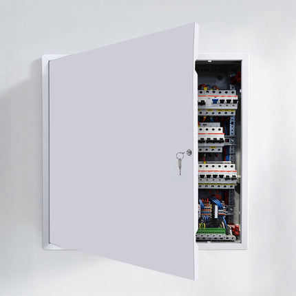 Drywall Access Panel 64x64 cm, Hinged Keyed Steel Door