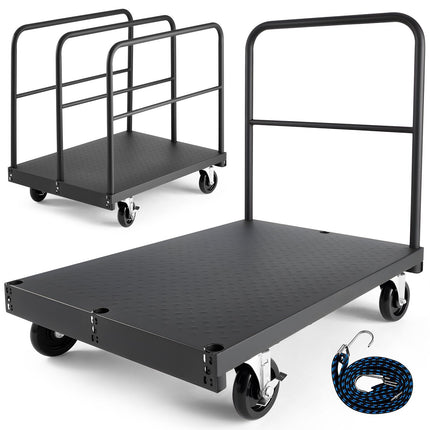 Drywall Cart Dolly, 1800 lb 2-in-1 Steel Panel Truck