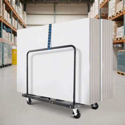 Drywall Cart Dolly, 1800 lb Steel Panel Truck, 5 in Casters