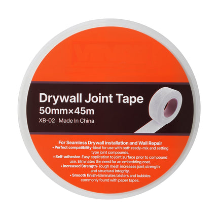 Drywall Mesh Tape, Self-Adhesive Fiberglass, 50mm x 45m, 36 Rolls