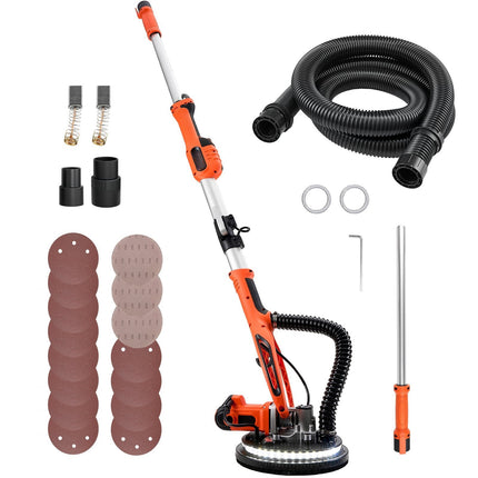 Drywall Sander 850W, Variable Speed, LED, Dust Hose Kit