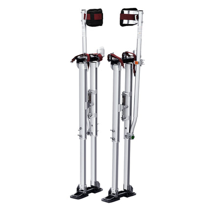 Drywall Stilts, 36-50 In Adjustable Aluminum With Knee Pads