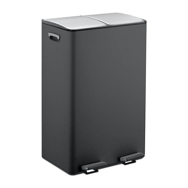 Dual Compartment Pedal Bin, 2x 30L Capacity