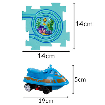 Set de puzzle-uri educative cu pistă, 25 de piese, pentru vârste 3+