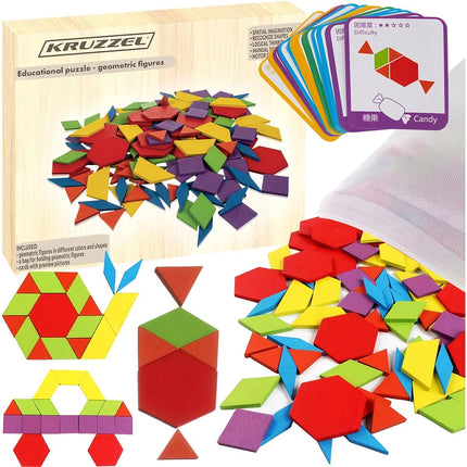 Puzzle educativ - figuri geometrice