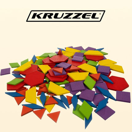 Puzzle educativ - figuri geometrice