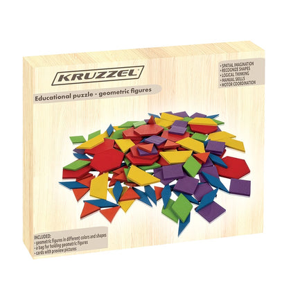 Puzzle educativ - figuri geometrice