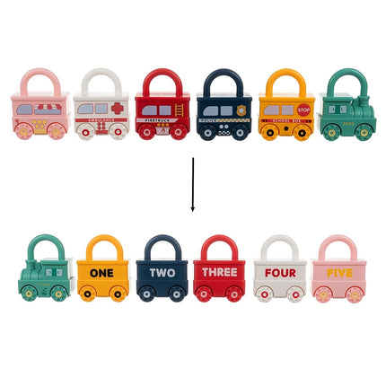 Puzzle educativ - mașină de jucărie 24712