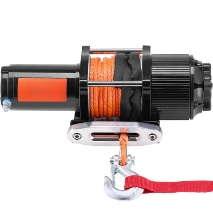Electric ATV UTV Winch 4500 lb, Synthetic Rope, Remote