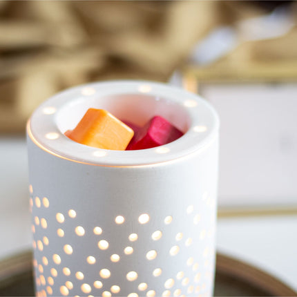 Încălzitor electric de ceară ceramică, design modern cu puncte