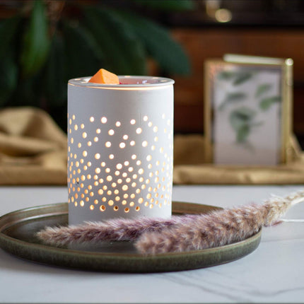 Încălzitor electric de ceară ceramică, design modern cu puncte