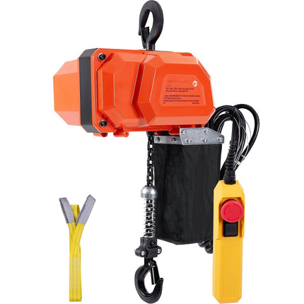 Electric Chain Hoist, 330 lb, 10 ft Lift, Wired Remote