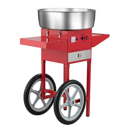 Electric Cotton Candy Machine with Cart, 1000W, 52cm Bowl