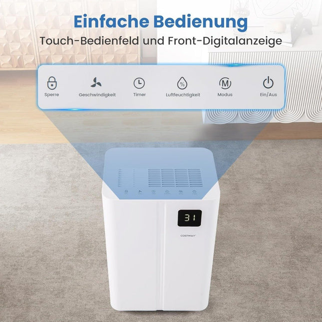 Dezumidificator electric, 25,5 l/zi, acoperire 25㎡, mod silențios
