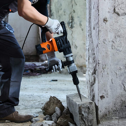 Electric Demolition Hammer 1400W, 19J, 2 Chisel Bits