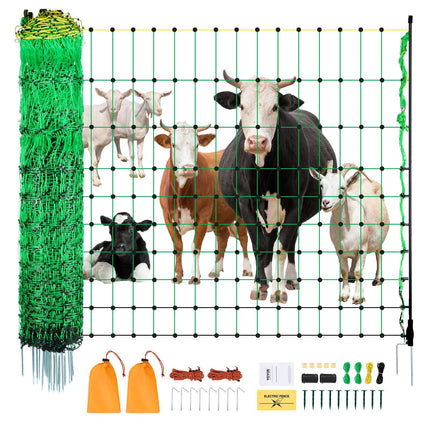 Electric Fence Netting 35 In x 164 Ft With Posts, Stakes