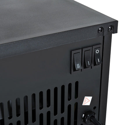 Electric stove - 600/1200W, black, 34x17x31 cm