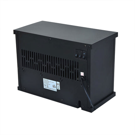 Electric wall stove with adjustable heat settings