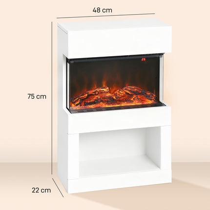 Șemineu electric, flăcări reglabile, 1000/2000W
