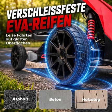 Kart electric pentru copii, viteză reglabilă, roți EVA